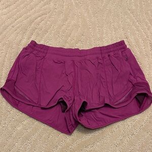 lululemon athletica Magenta Athletic Shorts